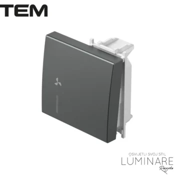 MODUL TIPKA SA INDIKACIJOM I OZNAKOM VENTILATOR 2M ANTRACIT