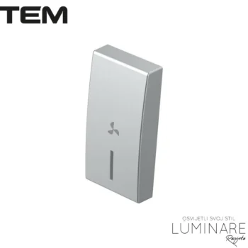 MODUL TIPKA SA INDIKACIJOM I OZNAKOM VENTILATOR 1M SREBRNA MAT