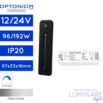 kontroler za led traku-jednobojni-sa slim daljinskim-5v-12v-24v-36v-kontroler za jednobojnu led traku-luminare rasvjeta