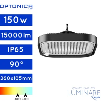 LED INDUSTRIJSKA KVADRATNA SVJETILJKA 150W IP65 IK08