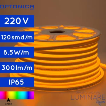 LED FLEX NEON 220V IP65 AMBER 1m