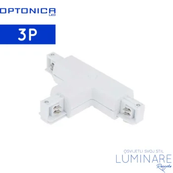 T KONEKTOR ZA TROFAZNU ŠINU BIJELI OPTONICA