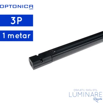 trofazna šina 1m crna-tračnica-pocetno napajanje -crna-luminare rasvjeta