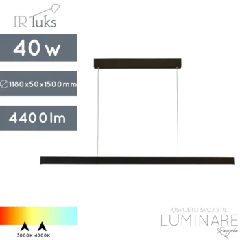 LED VISILICA LINEA-P-1180/40 SANDY BLACK