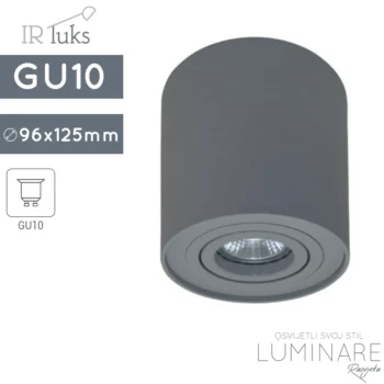 STROPNA SPOTLIGHT SVJETILJKA ROTONDO 125/96 ALU SIVA