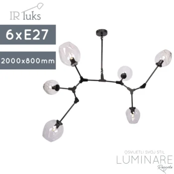 VISILICA MO1002-6 BLACK+CLEAR GLASS