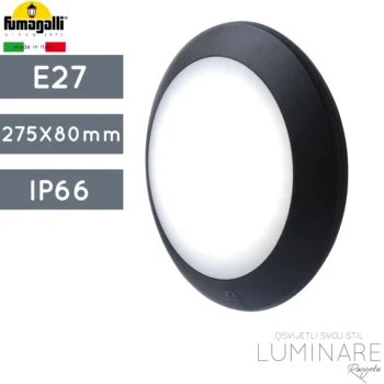 VANJSKA PLAFONJERA BERTA IP66 E27 CRNA