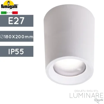 VANJSKA STROPNA SVJETILJKA LIVIA 60 G9 BIJELA IP55