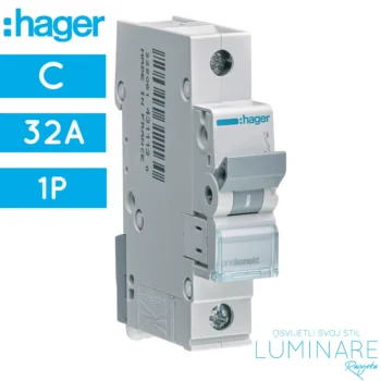 AUT. OSIGURAČ 32A C 1P 6kA MCN132 HAGER