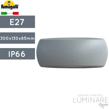 VANJSKA ZIDNA SVJETILJKA FRANCY E27 SIVA IP66