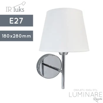ZIDNA SVJETILJKA LOFT107W CHROME E27