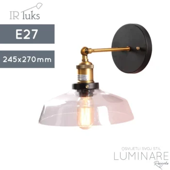 ZIDNA SVJETILJKA LOFT 278W CLEAR E27