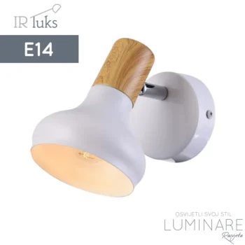 ZIDNA SVJETILJKA W10157-1 BIJELA E14