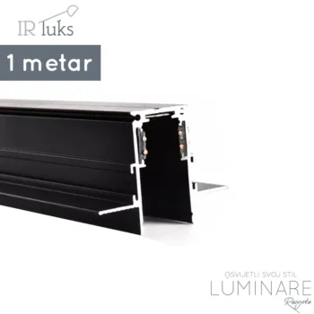 UGRADBENA MAGNETNA ŠINA 1M CRNA