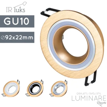 okvir za zarulju gu10-lm29130-zlatni-ir luks-okrugli-luminare rasvjeta