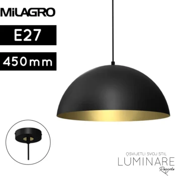 VISILICA BETA E27 CRNO ZLATNA