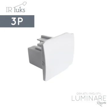 ZAVRŠNI POKLOPAC ZA TROFAZNU ŠINU BIJELI IRLUKS