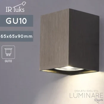 ZIDNA SVJETILJKA CUBO S1 ALU BRONZE GU10