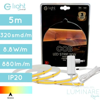 set led traka cob-320led-bez tockica-3000k-luminare rasvjeta