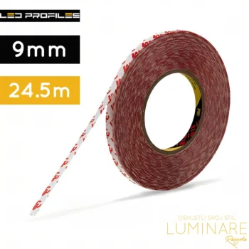 samoljepljiva dvostrana 3m traka širine 9mm-luminare rasvjeta