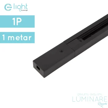 monofazna tracnica 1metar crna-e-light-luminare rasvjeta