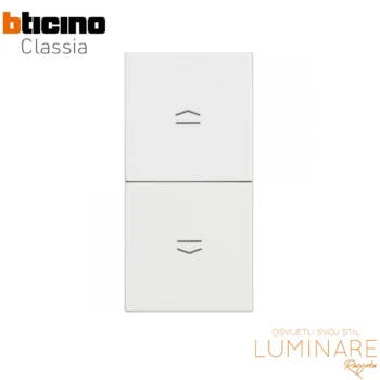 prekidac za rolete bticino classia-10a-RW4027-1m-bijeli-luminare rasvjeta