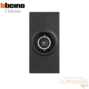 tv uticnica prolazna 14db bticino classia-crna-1m-luminare rasvjeta