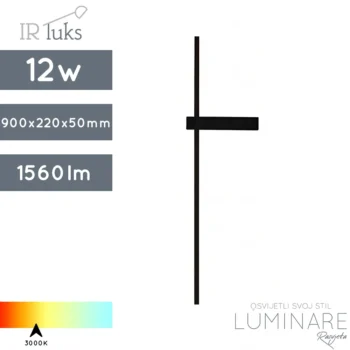 zidna led svjetiljka 12w al6013-w-900mm-ir luks-luminare rasvjeta