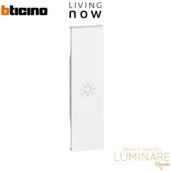 tipka za prekidac oznaka svjetlo 1m-bijela-bticino living now-luminare rasvjeta