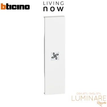 tipka za prekidac oznaka ventilator 1m-bijela-bticino living now-luminare rasvjeta