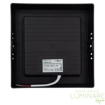 Alternative view of LED PANEL 12W KVADRATNI NADGRADNI CRNI 4000K
