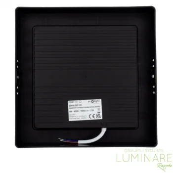 Alternative view of LED PANEL 18W KVADRATNI NADGRADNI CRNI 4000K