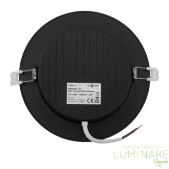 Alternative view of LED PANEL 12W OKRUGLI UGRADBENI CRNI 4000K