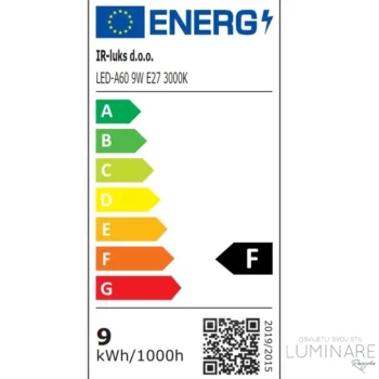 Alternative view of LED ŽARULJA E27 9W A60