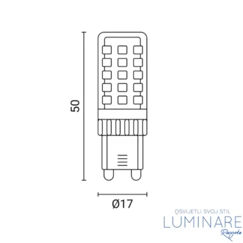 Alternative view of LED ŽARULJA G9 3.5W