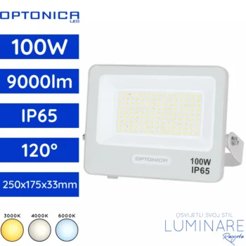 SMD LED reflektor 100W 9000lm 3000K 4000K 6000K bijeli IP65